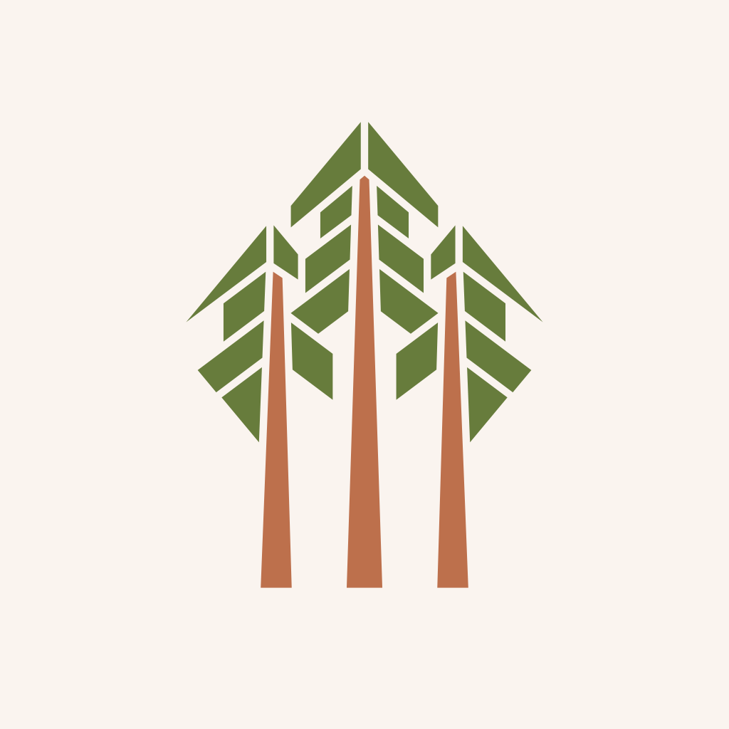 Bits of Redwood square avatar, light version